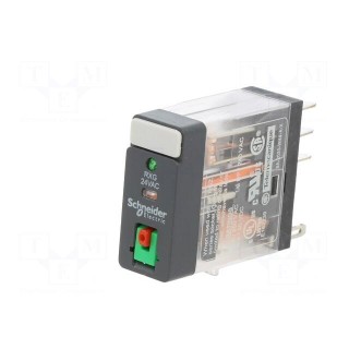 Relay: electromagnetic | DPDT | Ucoil: 24VAC | 5A | 5A/250VAC | 5A/30VDC
