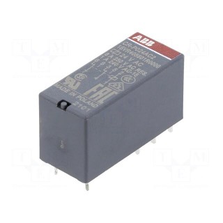 Relay: electromagnetic | DPDT | Ucoil: 24VAC | 8A | max.250VAC | PCB