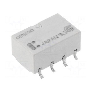 Relay: electromagnetic | DPDT | Ucoil: 5VDC | Icontacts max: 1A | SMD