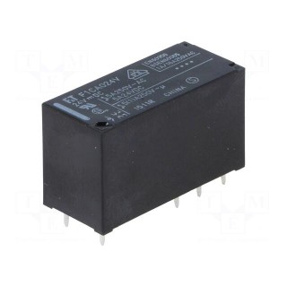 Relay: electromagnetic | DPDT | Ucoil: 24VDC | 5A | 5A/250VAC | 5A/24VDC