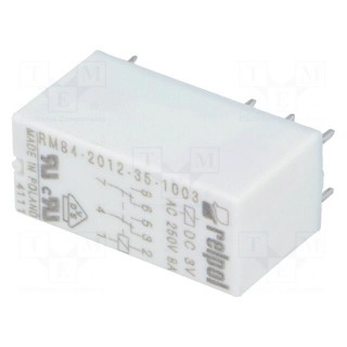 Relay: electromagnetic | DPDT | Ucoil: 3VDC | 8A/250VAC | 8A/24VDC | 8A