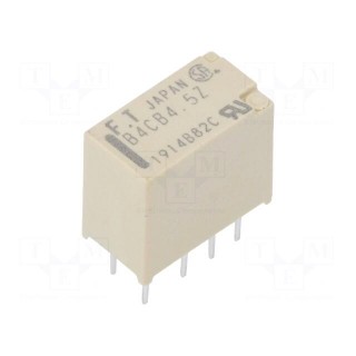 Relay: electromagnetic | DPDT | Ucoil: 4.5VDC | 2A | 0.3A/125VAC | THT
