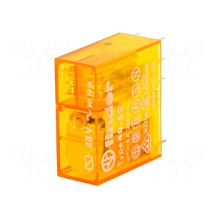 Relay: electromagnetic | DPDT | Ucoil: 48VAC | 8A/250VAC | 8A/30VDC