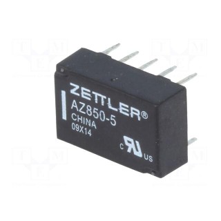 Relay: electromagnetic | DPDT | Ucoil: 5VDC | 1A | 0.5A/125VAC | PCB