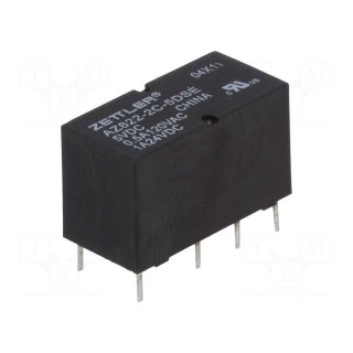Relay: electromagnetic | DPDT | Ucoil: 5VDC | 2A | 0.5A/120VAC | PCB