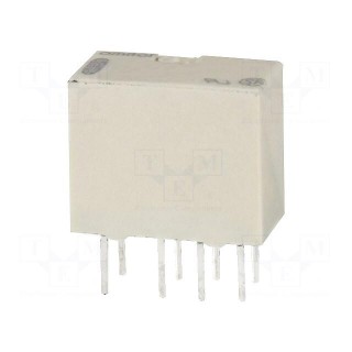 Relay: electromagnetic | DPDT | Ucoil: 5VDC | Icontacts max: 1A | PCB