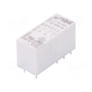 Relay: electromagnetic | DPDT | Ucoil: 60VDC | 8A/250VAC | 8A/24VDC | 8A