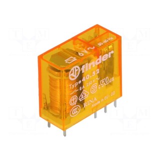 Relay: electromagnetic | DPDT | Ucoil: 6VAC | 8A/250VAC | 8A/30VDC