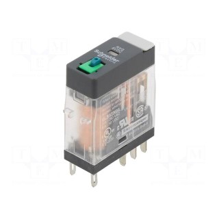 Relay: electromagnetic | DPDT | Ucoil: 6VDC | 5A | 5A/250VAC | 5A/30VDC