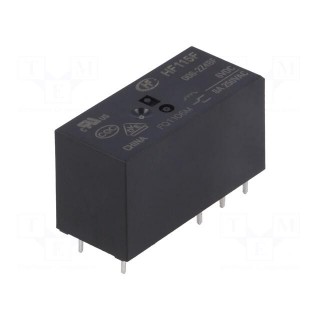 Relay: electromagnetic | DPDT | Ucoil: 6VDC | 8A | 8A/250VAC | 8A/24VDC