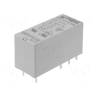Relay: electromagnetic | DPDT | Ucoil: 9VDC | 8A | 8A/250VAC | 8A/24VDC