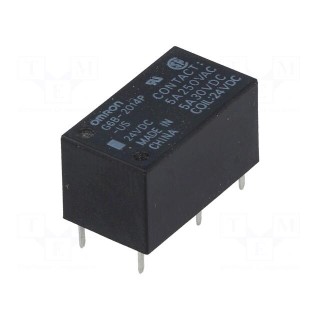 Relay: electromagnetic | DPST-NC | Ucoil: 24VDC | 5A/250VAC | 5A/30VDC