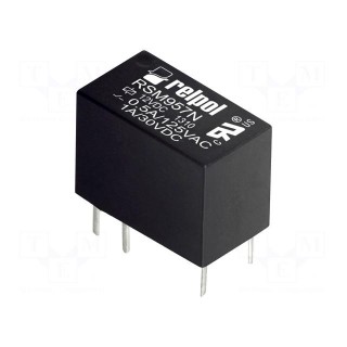 Relay: electromagnetic | SPDT | Ucoil: 12VDC | 0.5A/125VAC | 1A/30VDC