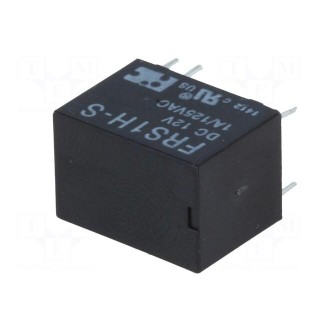 Relay: electromagnetic | SPDT | Ucoil: 12VDC | Icontacts max: 1A | PCB