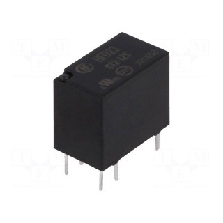 Relay: electromagnetic | SPDT | Ucoil: 12VDC | 2A | 0.5A/125VAC | PCB