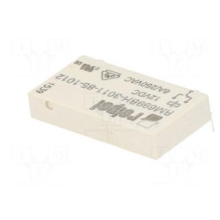 Relay: electromagnetic | SPDT | Ucoil: 12VDC | 6A | 6A/250VAC | 6A/24VDC