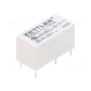 Relay: electromagnetic | SPDT | Ucoil: 12VDC | 6A | 6A/250VAC | 6A/30VDC
