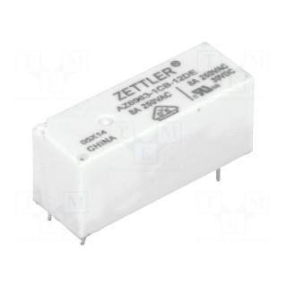 Relay: electromagnetic | SPDT | Ucoil: 12VDC | 8A | 8A/250VAC | 8A/30VDC