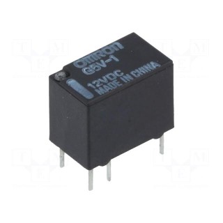 Relay: electromagnetic | SPDT | Ucoil: 12VDC | 0.5A/125VAC | 1A/24VDC