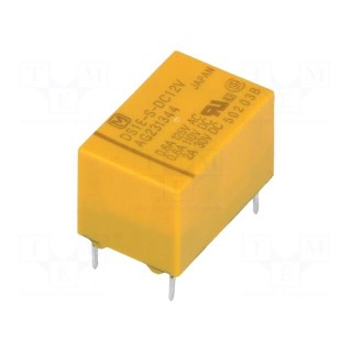 Relay: electromagnetic | SPDT | Ucoil: 12VDC | Icontacts max: 2A | PCB