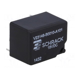 Relay: electromagnetic | SPDT | Ucoil: 18VDC | 7A/250VAC | 7A/24VDC | 7A