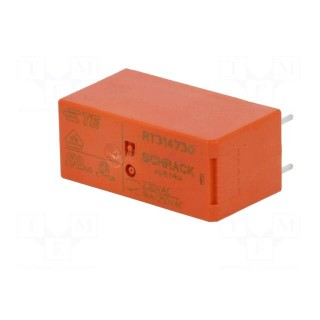 Relay: electromagnetic | SPDT | Ucoil: 230VAC | 16A/250VAC | 16A/24VDC