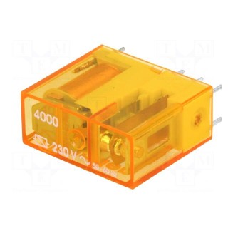 Relay: electromagnetic | SPDT | Ucoil: 230VAC | 16A/250VAC | 16A/30VDC