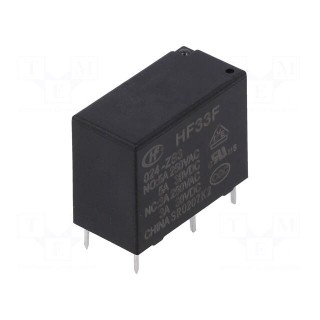 Relay: electromagnetic | SPDT | Ucoil: 24VDC | 10A | 5A/250VAC | PCB