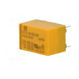 Relay: electromagnetic | SPDT | Ucoil: 24VDC | 1A/125VAC | 2A/30VDC | 3A