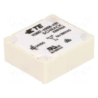 Relay: electromagnetic | SPDT | Ucoil: 24VDC | 5A/250VAC | 5A/24VDC | 5A