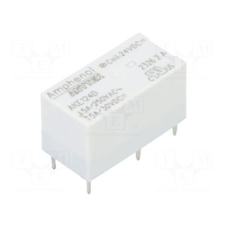 Relay: electromagnetic | SPDT | Ucoil: 24VDC | 5A | 5A/250VAC | 5A/30VDC