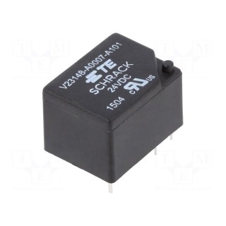 Relay: electromagnetic | SPDT | Ucoil: 24VDC | 5A | 7A/250VAC | 7A/24VDC