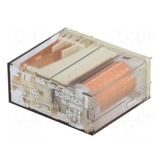 Relay: electromagnetic | SPDT | Ucoil: 24VDC | 6A/250VAC | 6A/30VDC | 6A