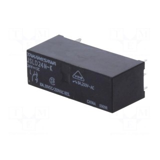 Relay: electromagnetic | SPDT | Ucoil: 24VDC | 8A/250VAC | 8A/24VDC | 8A