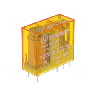 Relay: electromagnetic | SPDT | Ucoil: 48VAC | 16A/250VAC | 16A/30VDC
