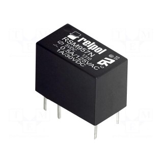 Relay: electromagnetic | SPDT | Ucoil: 5VDC | 1A | 0.5A/125VAC | PCB