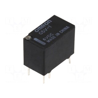 Relay: electromagnetic | SPDT | Ucoil: 6VDC | Icontacts max: 1A | PCB