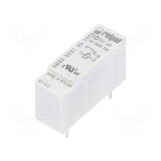 Relay: electromagnetic | SPST-NC | Ucoil: 9VDC | 8A | 8A/250VAC | PCB
