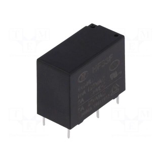 Relay: electromagnetic | SPST-NO | Ucoil: 12VDC | 10A | 5A/250VAC | PCB