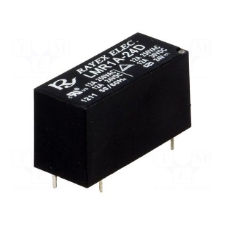 Relay: electromagnetic | SPST-NO | Ucoil: 24VDC | 12A | 12A/250VAC