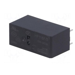 Relay: electromagnetic | SPST-NO | Ucoil: 24VDC | 16A | 16A/250VAC