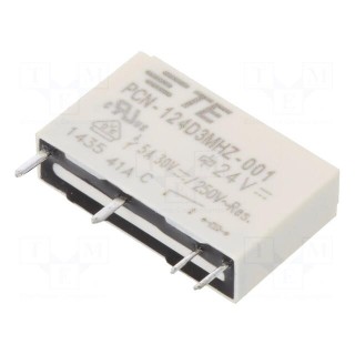 Relay: electromagnetic | SPST-NO | Ucoil: 24VDC | 3A/250VAC | 5A/30VDC