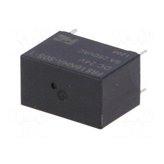 Relay: electromagnetic | SPST-NO | Ucoil: 24VDC | 5A | 5A/125VAC | PCB