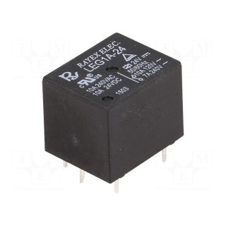 Relay: electromagnetic | SPST-NO | Ucoil: 24VDC | 10A/120VAC | 360mW