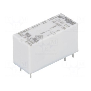 Relay: electromagnetic | SPST-NO | Ucoil: 24VDC | 16A/250VAC | 480mW