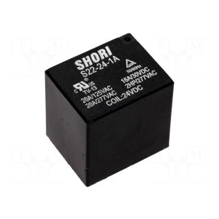 Relay: electromagnetic | SPST-NO | Ucoil: 24VDC | 17A/277VAC | 450mW