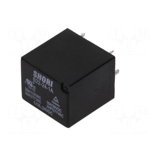 Relay: electromagnetic | SPST-NO | Ucoil: 24VDC | 17A/277VAC | 450mW