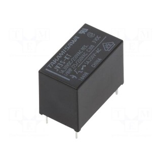 Relay: electromagnetic | SPST-NO | Ucoil: 3VDC | 5A | 5A/250VAC | PCB