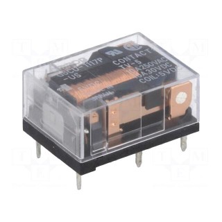 Relay: electromagnetic | SPST-NO | Ucoil: 5VDC | 10A/250VAC