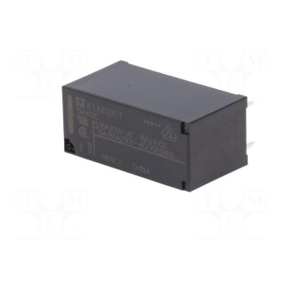 Relay: electromagnetic | SPST-NO | Ucoil: 5VDC | 16A | 16A/250VAC | PCB